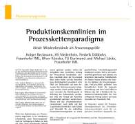 Produktionskennlinien im Prozesskettenparadigma